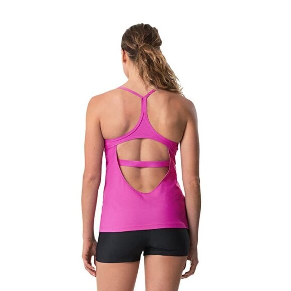 Speedo Women's Aqua Elite Strappy Tankini 4 NWT - Picture 2 of 2